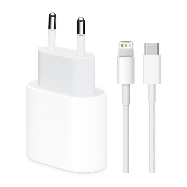 Apple USB-C adapter 20W + 2 meter Lightning kabel