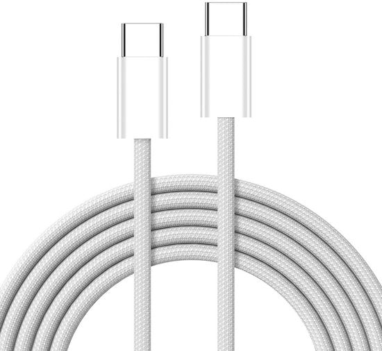 Apple USB-C naar USB-C kabel wit (Nylon) - 2 meter