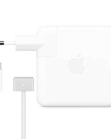 Apple MacBook USB-C adapter 96W + 2 meter MagSafe 3 kabel zilver