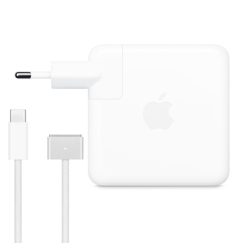 Apple MacBook USB-C adapter 96W + 2 meter MagSafe 3 kabel zilver
