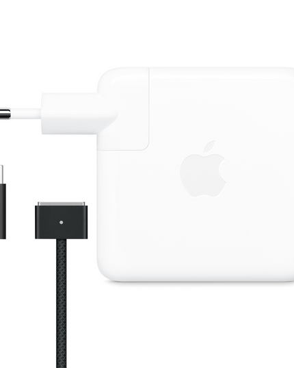Apple MacBook USB-C adapter 96W + 2 meter MagSafe 3 kabel space grey