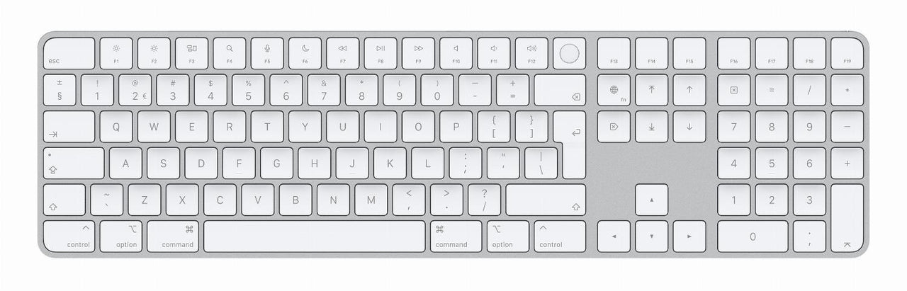 Apple Magic Keyboard met numeriek toetsenblok en Touch-ID - Zilver - QWERTY